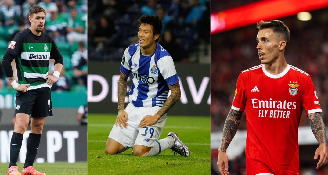 Coates, Suk e Grimaldo, reforços de inverno de Sporting, FC Porto e Benfica, respetivamente