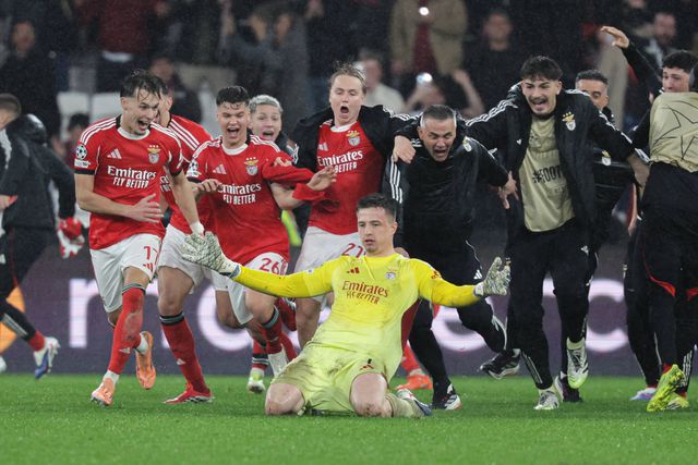 Trubin, guarda-redes do Benfica, foi herói contra o Real Madrid