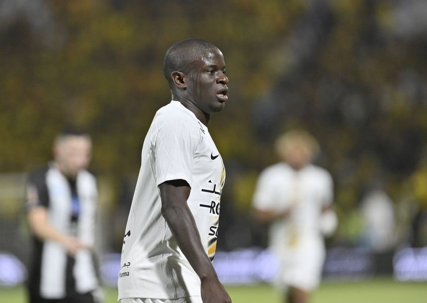 N'Golo Kanté, jogador do Al Ittihad, de Sérgio Conceição