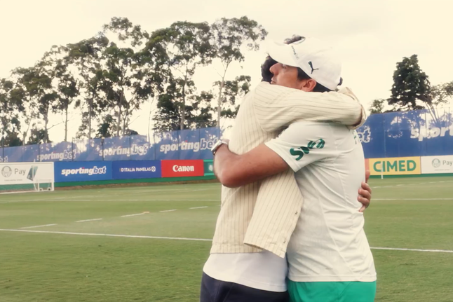 Muitas emoção na despedida de um dos capitães do Palmeiras a Abel Ferreira