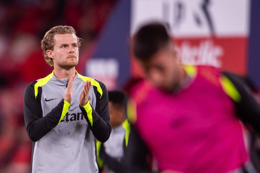 Morten Hjulmand está de cabeça limpa e aponta às duas finais que se aproximam esta semana - Foto: IMAGO