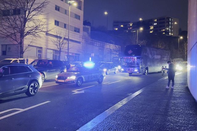 Chegada do autocarro do FC Porto