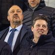 Rafa Benítez nas bancadas do Etihad a assistir ao Manchester City-Real Madrid