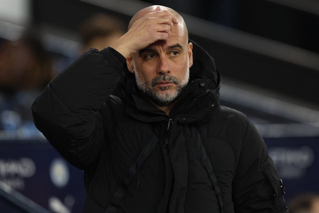Pep Guardiola, treinador do Manchester City