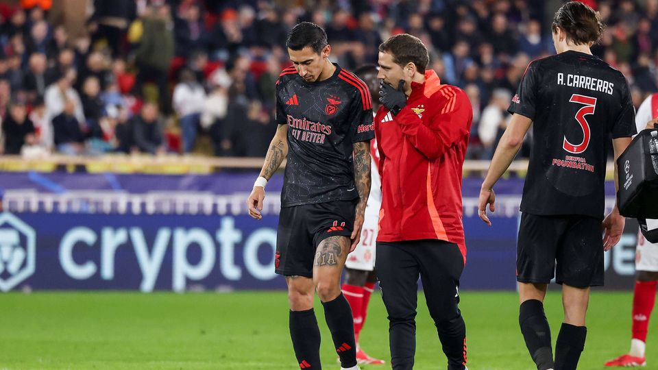 Di María lesionou-se na coxa esquerda no jogo com o Mónaco, em Monte Carlo
