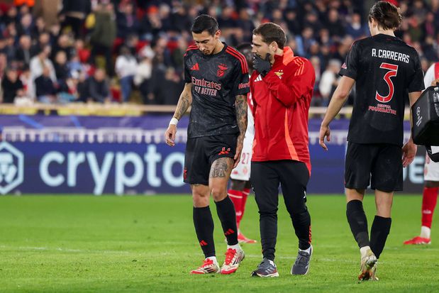 Di María lesionou-se na coxa esquerda no jogo com o Mónaco, em Monte Carlo