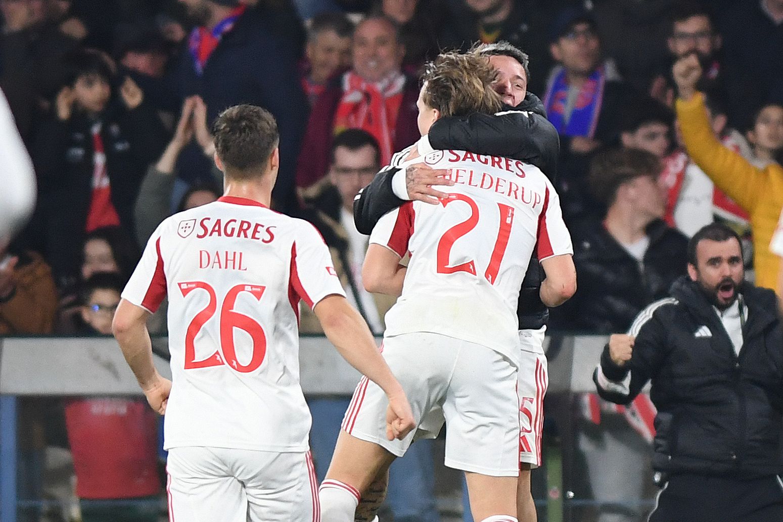 Schjelderup fez o golo da vitória do Benfica em Barcelos, contra o Gil Vicente. Foto Rogério Ferreira/Kapta+