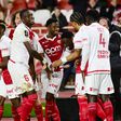 Jogadores do Mónaco a festejar