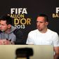 Franck Ribéry disputou a Bola de Ouro com Leo Messi e Cristiano Ronaldo em 2013