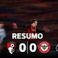 Bournemouth quase foi feliz ao cair do pano, mas o empate teimou (resumo)