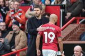 Michael Carrick, treinador do Manchester United, em Old Trafford