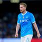 Regresso de peso no Nápoles: De Bruyne de volta quatro meses depois