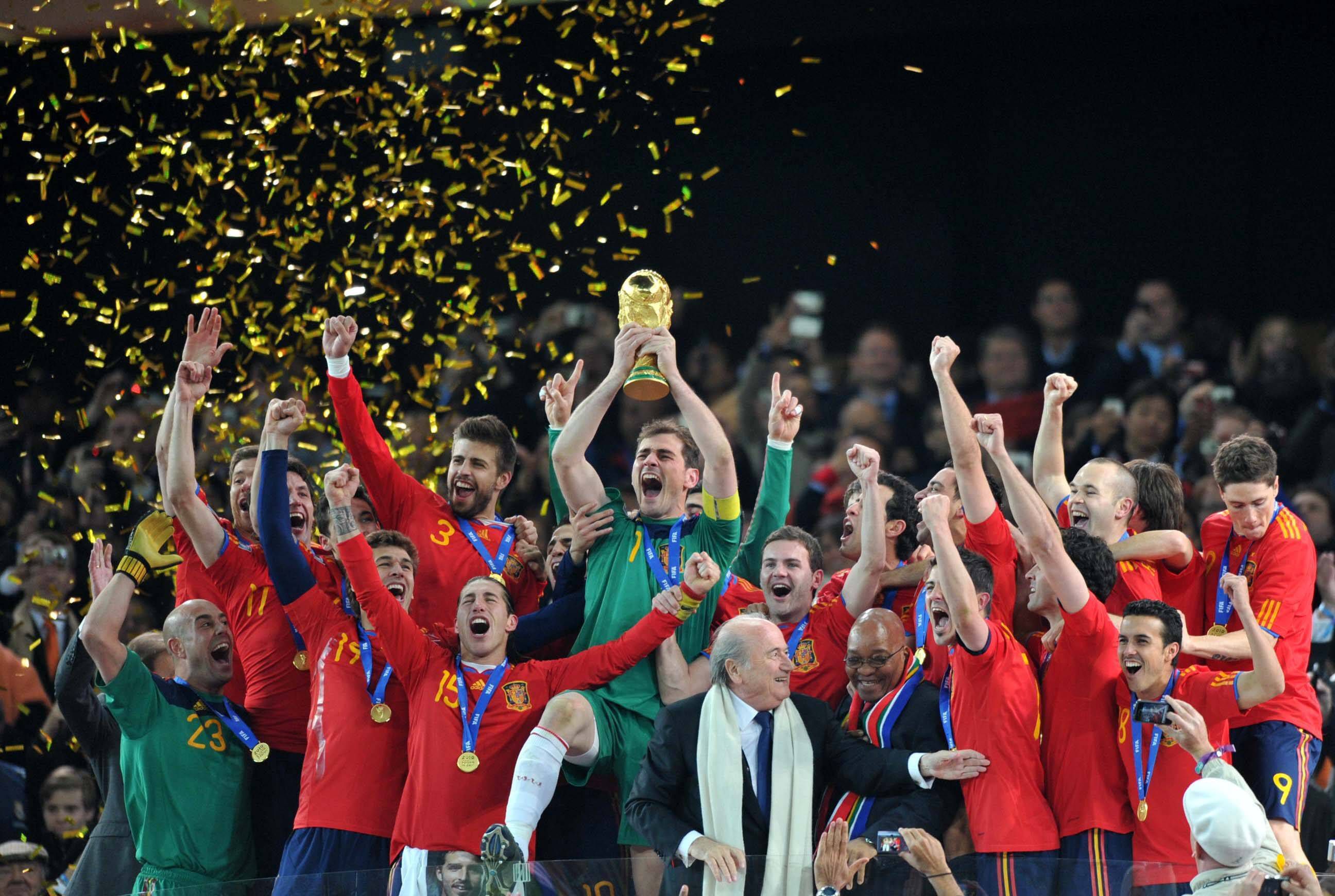 O Mundial 2010, na África do Sul, terminou com a coroação da Espanha - Foto: IMAGO