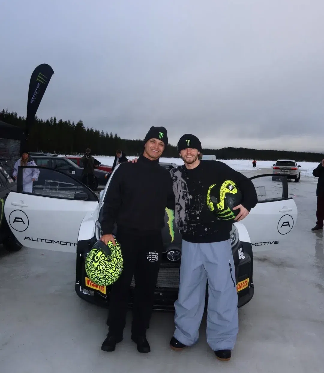 Lando Norris e Oliver Solberg                Fotografia Monster Energy