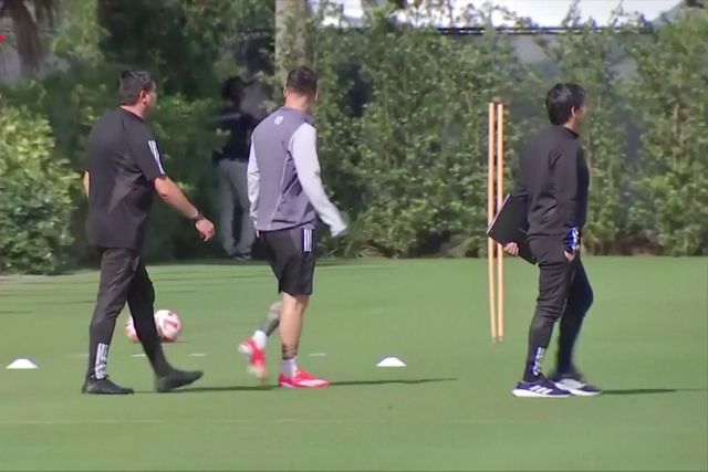 Messi regressa aos treinos no Inter Miami