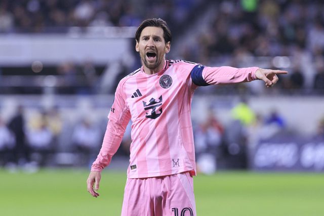 Messi em ação na derrota do Inter Miami na visita ao Los Angeles (IMAGO)