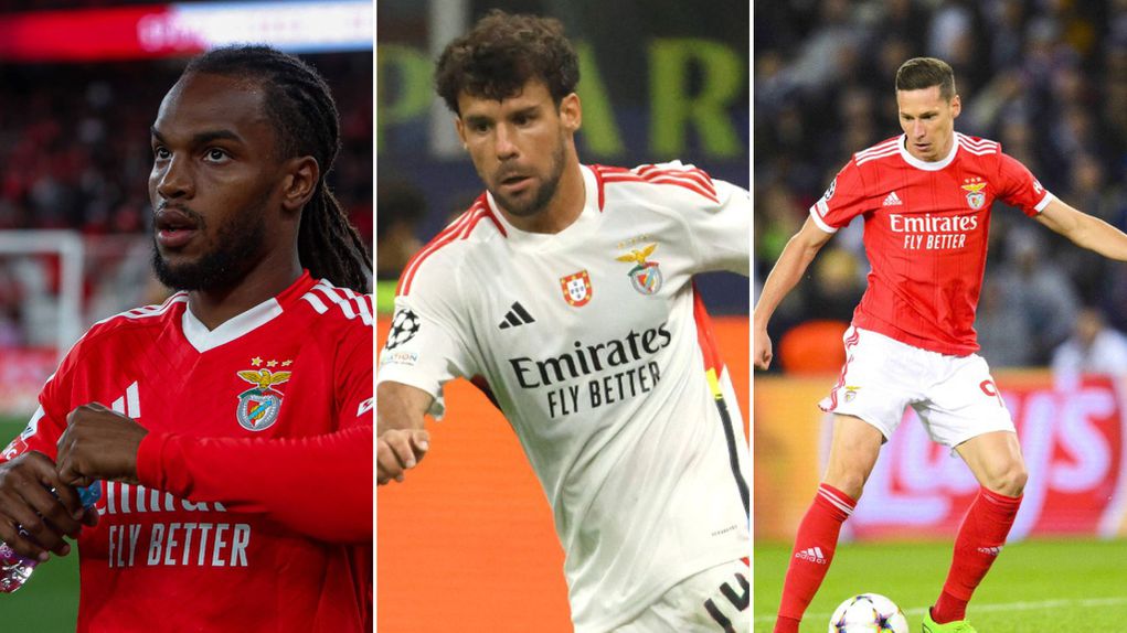 Renato Sanches, Bernat e Draxler estiveram cedidos pelo PSG ao Benfica