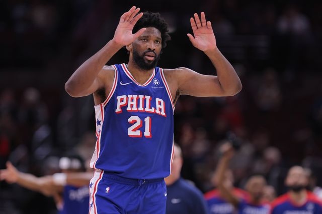 Joel Embiid, em dezembro de 2024, ao serviço dos Philadelphia 76ers