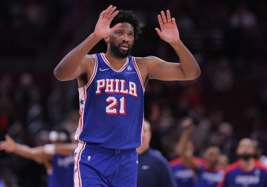 Joel Embiid, em dezembro de 2024, ao serviço dos Philadelphia 76ers