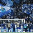 Jogadores e 'staff' do FC Porto agradecem ao público presente no Estádio do Dragão o apoio dado à equipa azul e branca em mais um jogo da Liga Portugal Betclic