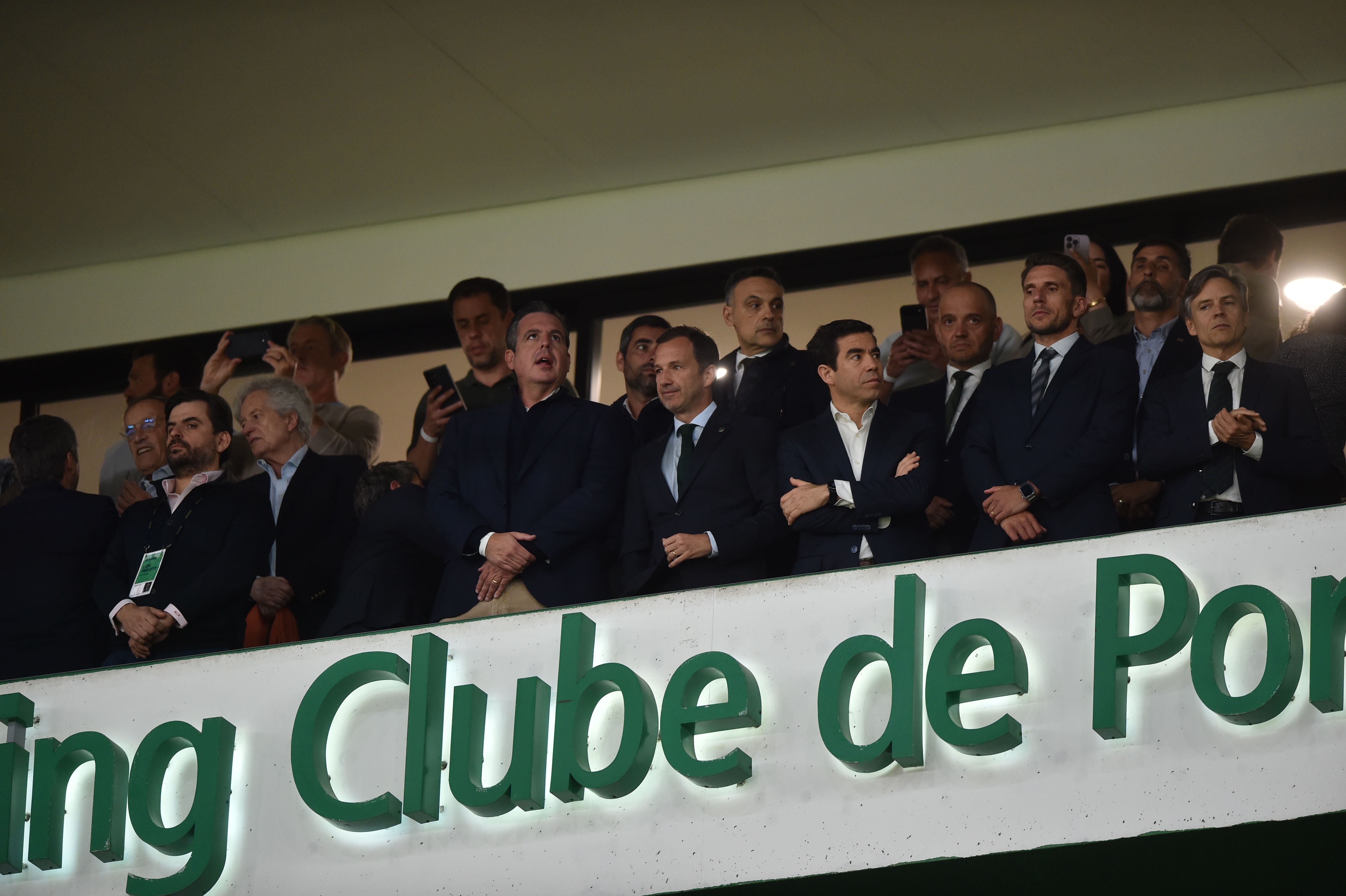 Frederico Varandas no camarote presidencial - Foto: Miguel Nunes