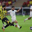 O momento do golo de Al Obud que deu a vitória ao Al Ittihad - Foto: Al Ittihad