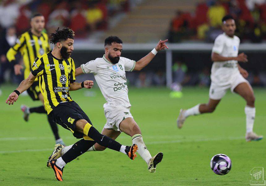 O momento do golo de Al Obud que deu a vitória ao Al Ittihad - Foto: Al Ittihad