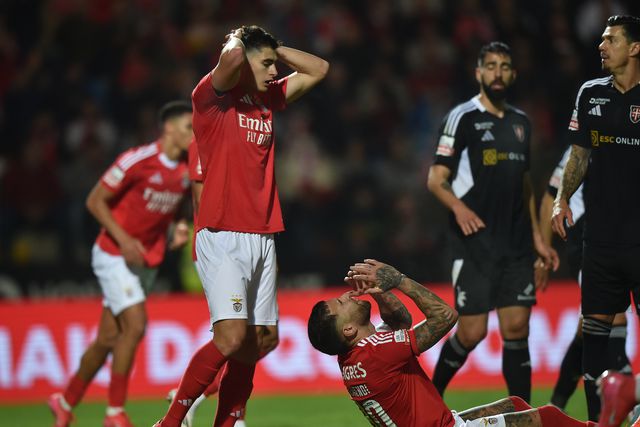 Desilusão encarnada no último Casa Pia-Benfica - Foto: Miguel Nunes