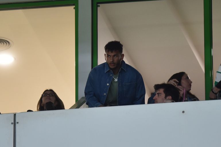 Luis Suárez num camarote de Alvalade - Foto: Miguel Nunes