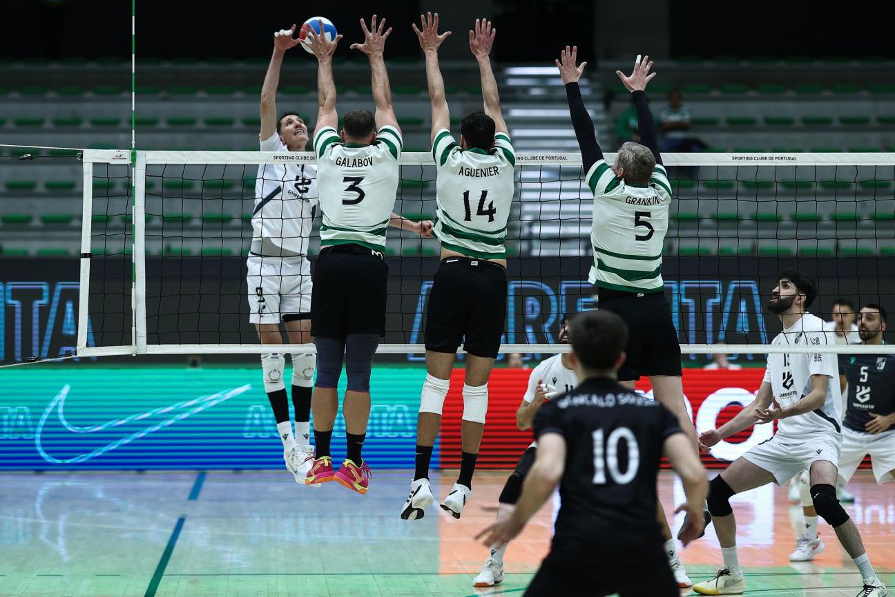 Bloco leonino dificultou bastante os ataques dos minhotos      Fotografia Sporting CP