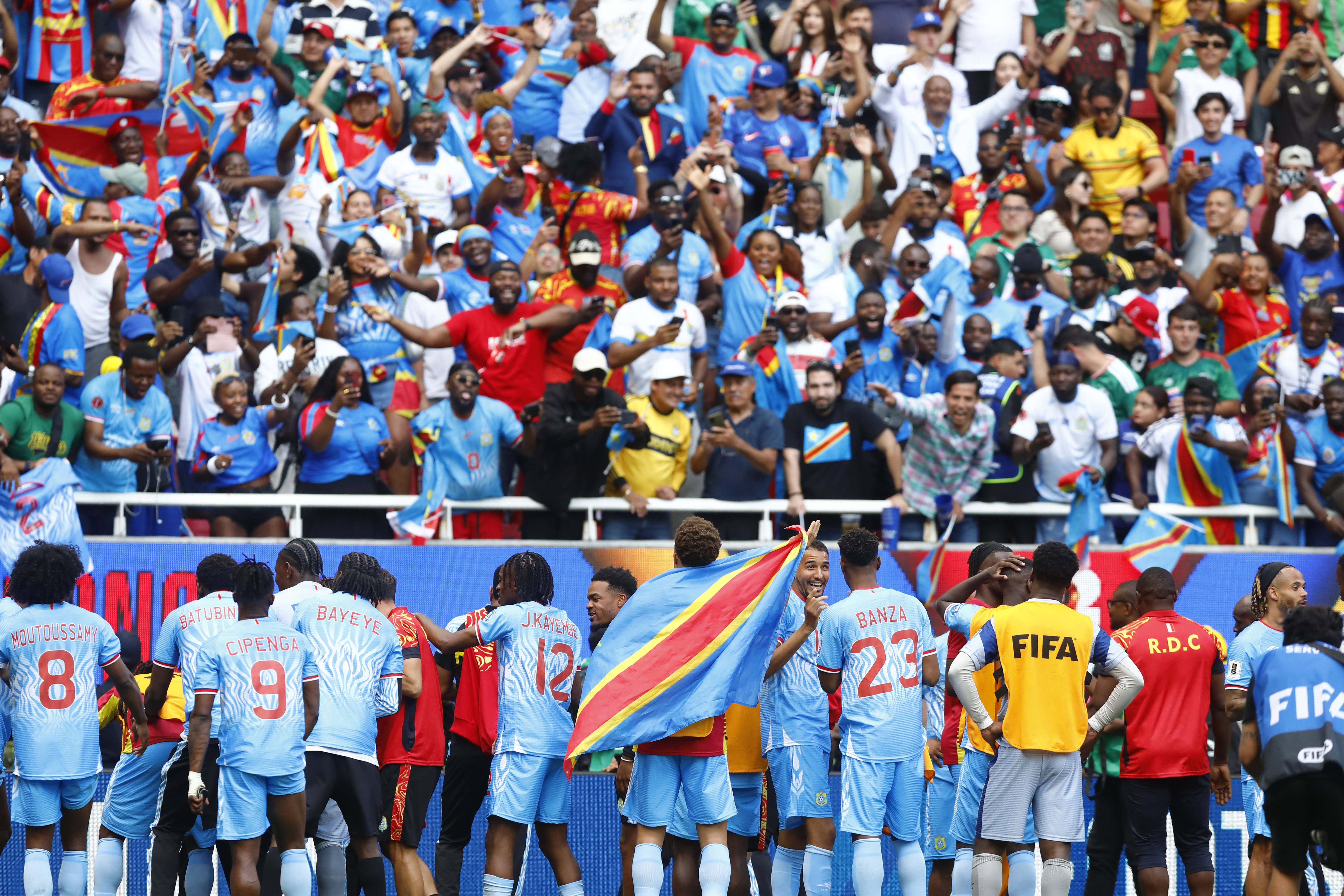 Festejos da RD Congo após carimbar passaporte para o Mundial