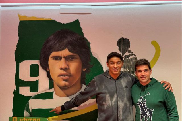 Jardel homenageia Manuel Fernandes