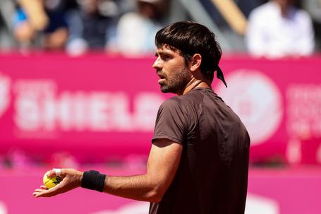 O português Gastão Elias no torneio de ténis Millenium Estoril Open 2025. Foto Milleium Estoril Open