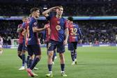 Fermín López celebra golo marcado ao Valladolid