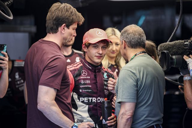Toto Wolff com Kimi Antonelli em Miami