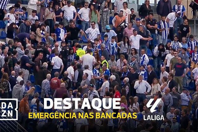 Alavés-At. Madrid interrompido por emergência na bancada