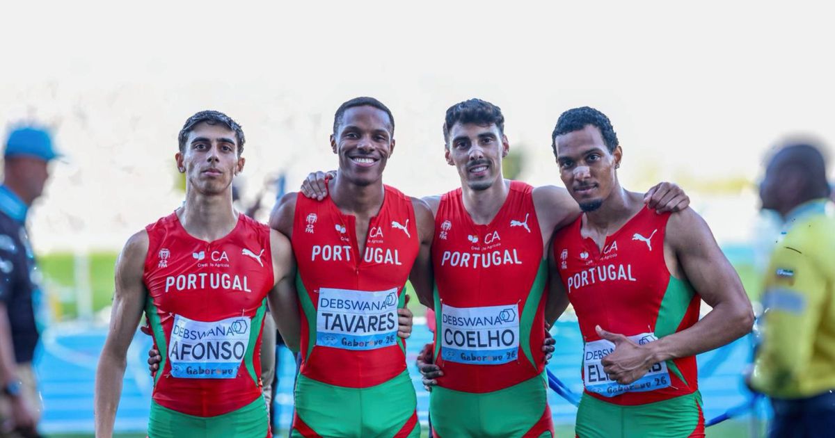 Estafeta masculina fica à porta do pódio nos 4x400, mas assegura Mundiais