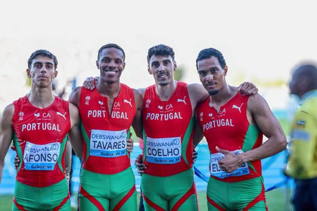 Pedro Afonso, Ericsson Tavares, João Coelho e Omar Elkhatib apuraram a estafeta 4x400 para os Mundiais - FP Atletismo