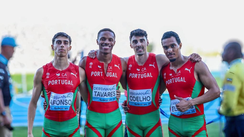 Pedro Afonso, Ericsson Tavares, João Coelho e Omar Elkhatib apuraram a estafeta 4x400 para os Mundiais - FP Atletismo