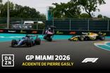 Gasly capotou e teve de abandonar o GP Miami