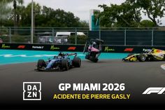 Gasly capotou e teve de abandonar o GP Miami