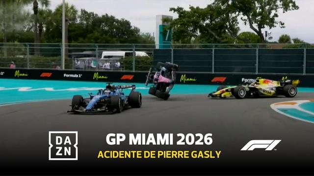 Gasly capotou e teve de abandonar o GP Miami
