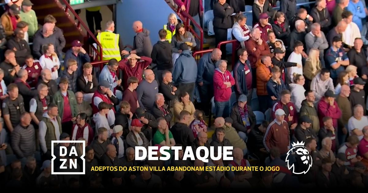 Já? Adeptos do Aston Villa viram dois golos do Tottenham e abandonaram o estádio
