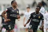 Jovane Cabral voltou aos golos e é uma das armas do Estrela da Amadora para o jogo com o Famalicão — Foto: Hugo Delgado/LUSA