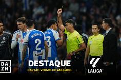 Vinícius Júnior não ficou convencido com esta decisão do VAR