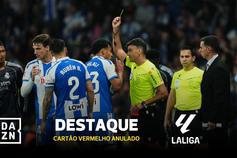 Vinícius Júnior não ficou convencido com esta decisão do VAR