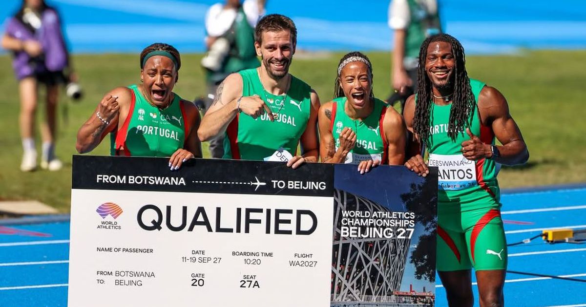 Dois em dois dias: estafeta mista 4x100m bate novo recorde nacional nos Mundiais