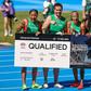 Arialis Martinez, Carlos Nascimento, Tatjana Pinto e Delvis Santos - foto: Federação Portuguesa de Atletismo