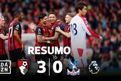 Imparáveis! Bournemouth atropela Palace e já começa a ver voos (resumo)