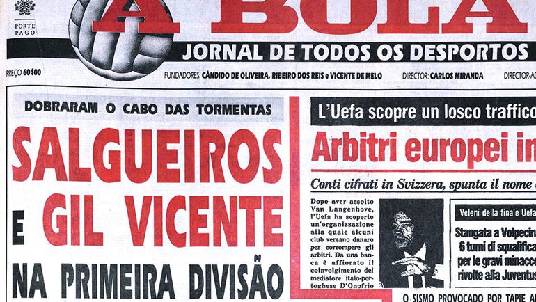 Neste dia em 1990: 2.ª divisão em destaque, mas  a arbitragem...